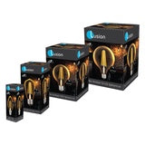 Amber LED dimmable full glass lamps G125 8w ES/E27 2200k