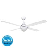 STRADBROKE ceiling fan & light WHITE