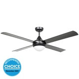 STRADBROKE ceiling fan & light E27 BLACK