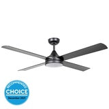 STRADBROKE ceiling fan & light BLACK