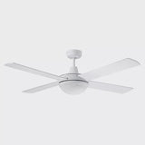 Lifestyle  1320mm 4 Blade ceiling fan with 24w LED light tricolour white
