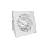 WALL EXHAUST FAN SLIM SQR 125MM 240V WHITE W/SHUTTER
