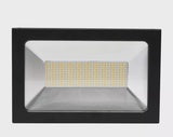 Opal LED outdoor flood light with flex & plug 100W tricolour Matt Black