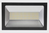 Opal LED outdoor flood light with flex & plug 150w tricolour Matt Black