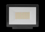Opal LED outdoor flood light with flex & plug 30w tricolour   Matt Black