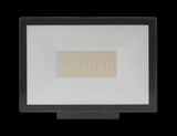 Opal LED outdoor flood light with flex & plug 50w tricolour Matt black