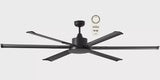 Albatross 1800mm Ceiling Fan 6 Blade Set Matt Black