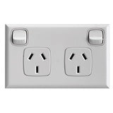 Double P/Point 240V AC 10A WE