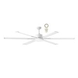 MAFML3WR Albatross DC remote control ceiling fan motor only with 24w Tricolour LED light White